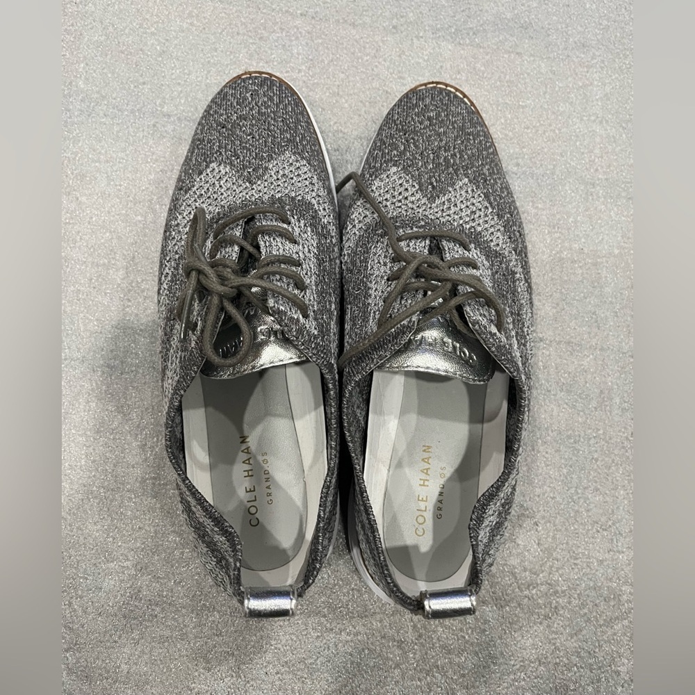 [6.5B]Cole Haan Charcoal Knit Oxford Shoes